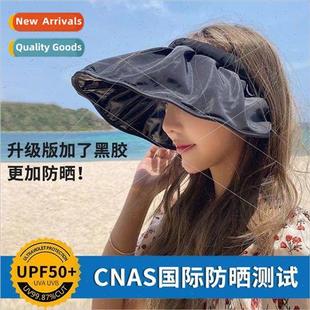 band sunscreen cap female hat sun hair use dual shell Vinyl