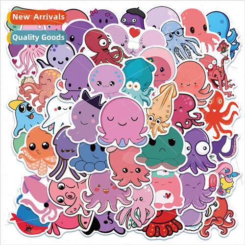 50 -repeating cute animal octopus luggage suitcase suitcase