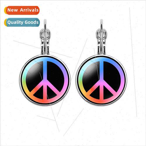 Jewelry Earrings Peace gn Earrings Crystal Earrings Round Ex