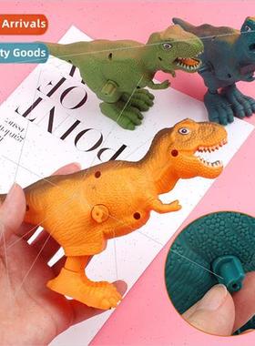 Clockwork dinosaur toys plastic jumping dinosaur childrens k
