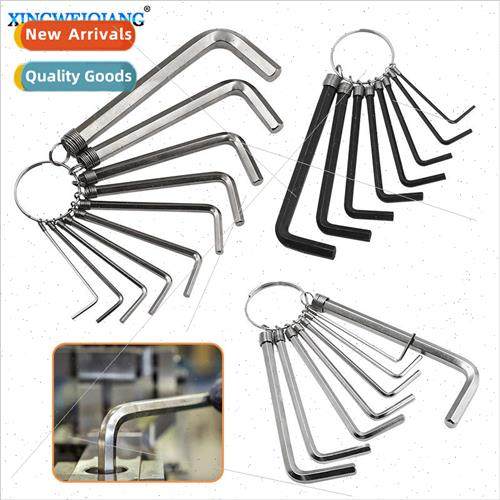 ckel-plated hexagonal wrench set flat head top wire hanging