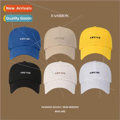 The new female soft top letter baseball cap casual versatile