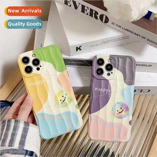 IPhone14ProMax Stereo Stripes Yellow Planet Apple Green