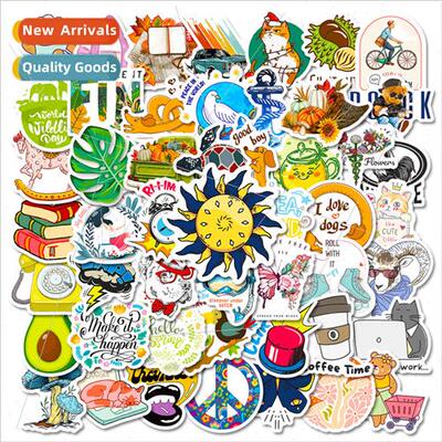 50 fresh mixed cartoon children stickers cute cure luggage w