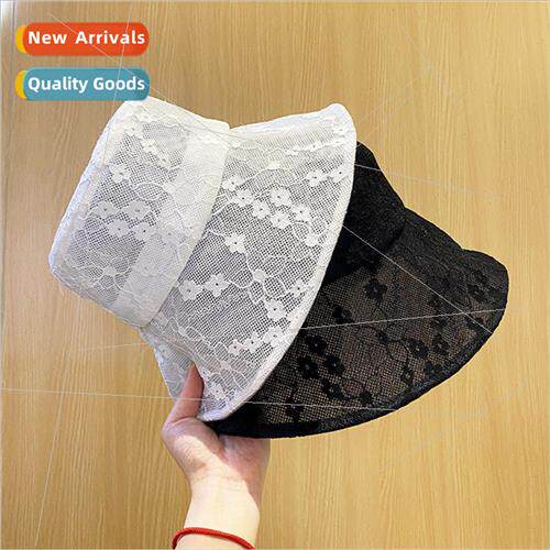 Spring and summer womens lace cap flower embroidery thin bre
