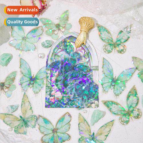 Butterfly illustrated series PET sticker pack dream laser th