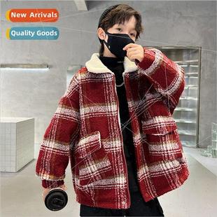 and boys new 2023 winter fall jacket padded wear Childrens