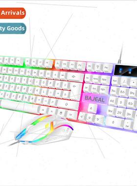 BAJEAL T350 Wired Keyboard and Mouse Set Gaming Office Home