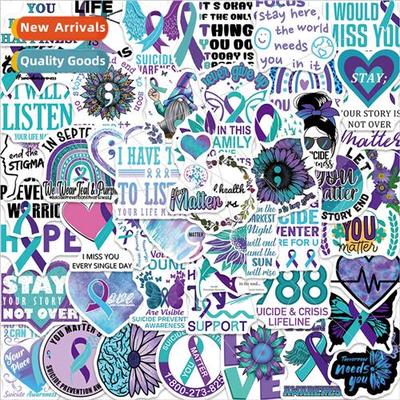 50pcs Suicide Awareness Graffiti Stickers Personalized Decor