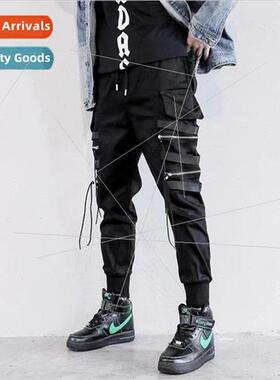 Set personality hip-hop  loose sports function work pants me