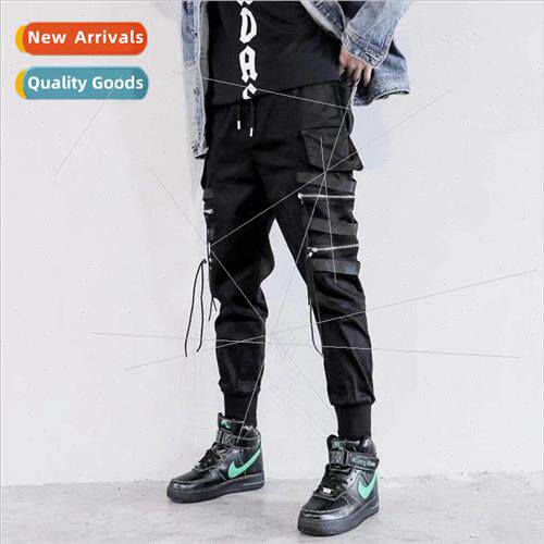 Set personality hip-hop  loose sports function work pants me