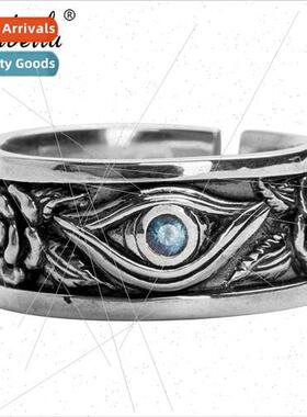 ruibeila mens vintage ring personalized Horus Gods eye vinta