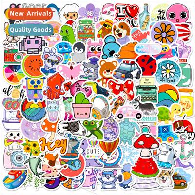 100 small size 4cm anchor mixed graffiti stickers ins  summe