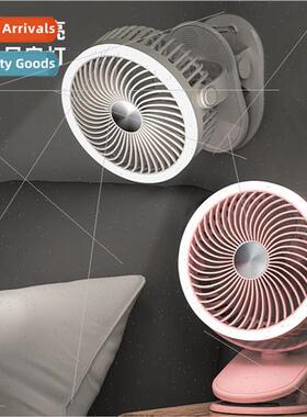 Mini clip fan usb rechargeable small fan portable mute bedro