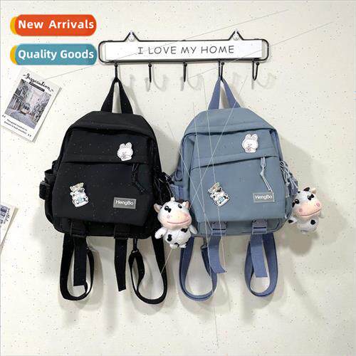 Leisure solid color small backpack new Korean simple girl sh
