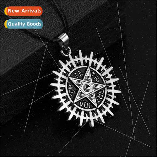 Supernatural Power of Evil Sun Phalanx Pentagram Pendant Nec