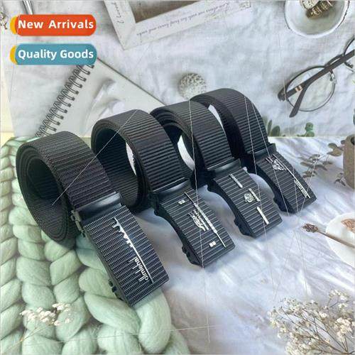 Hundred Belt Faux Nylon ngle Color Toothless Automatic Buckl