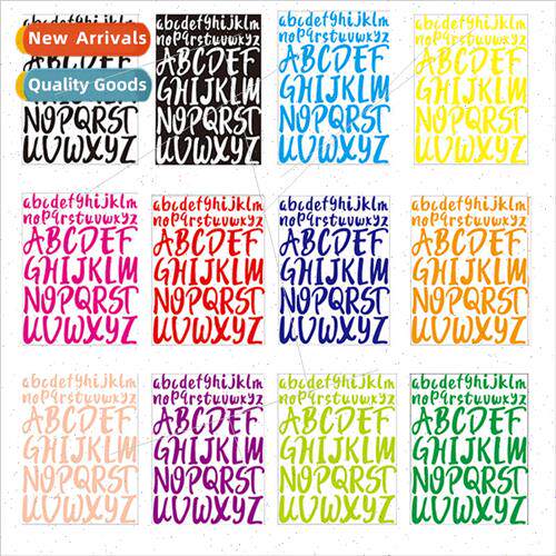 Colorful Rainbow Door Address Number Vinyl PVC Alphanumeric