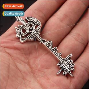 Cthulhu Myth lver Key Pendant Punk Key Pendant