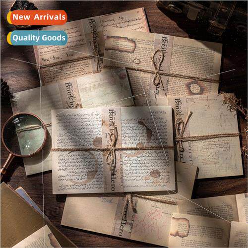 Wenhaos book series material paper vintage literary message