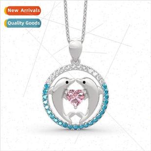 Plated Womens mple 925 Nec Geometric lver Pendant New Inlaid