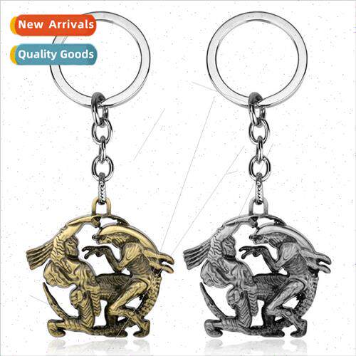 Jewelry Monster Keychain Alien vs. Iron Warrior Alien Car Ke