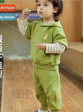 2024 Spring new childrens suit boy baby clothes two-piece Ko