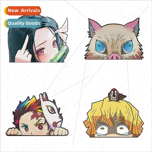 4 pieces of ghost extermination blade anime car stickers win