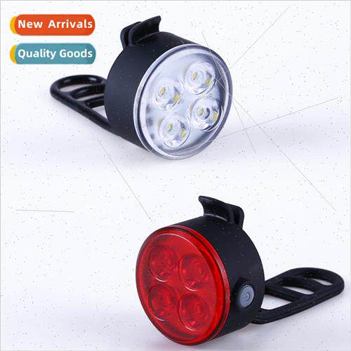 Bike lights mountain bike usb rechargeable headlight warning