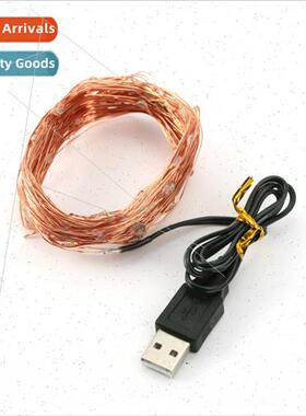usb copper wire string lights christmas led decoration color