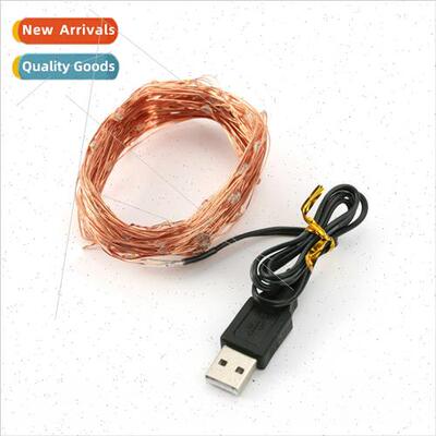 usb copper wire string lights christmas led decoration color