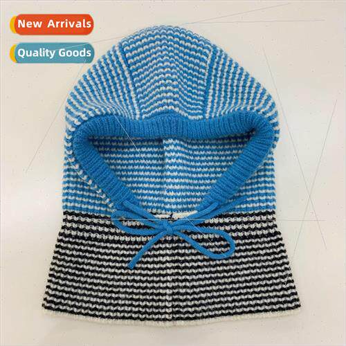 Korean  of the new retro drawstring hat scarf all-in-one war