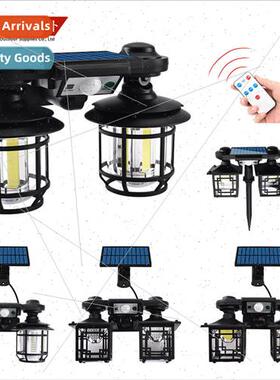 New outdoor solar lights outdoor garden lights body sensor w