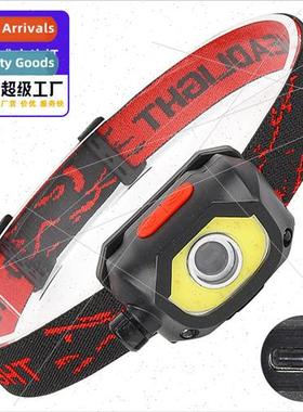 LED Gesture Sensor Focus Red ght Fishing Headlamp USB Rechar