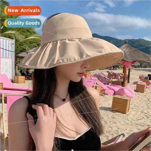 2023 Korea hat female foldable breathable sunscreen hollow t