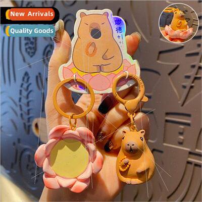 Dolphin couple buttons resin capybara doll doll fun key chai