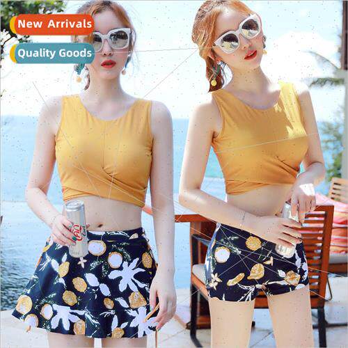 Pool Ladies Split Swimsuit Quick Dry Sexy Tight Bikini Print
