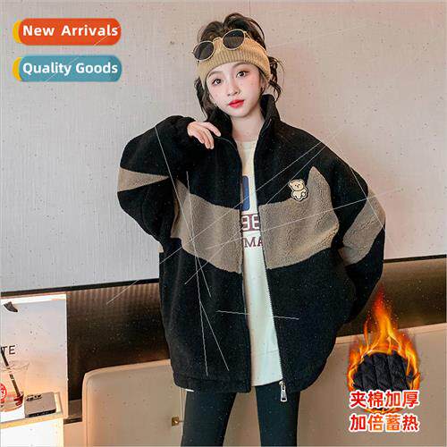 Girls winter jacket 2023 new 适用eign- children big children
