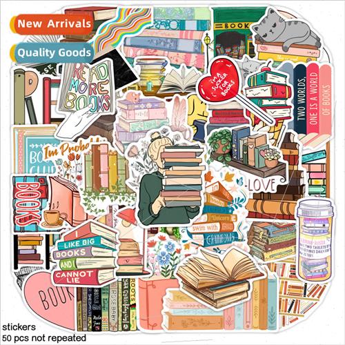 50 pcs of fun reading doodle stickers learning cell phone ca