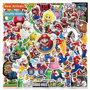 50 Mario graffiti stickers Super Mario personalized motorcyc
