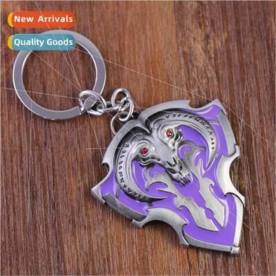 dota2 new vanguard shield keychain pendant red mist shield a