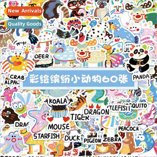 60 colorful colorful animal stickers cartoon cute phone case