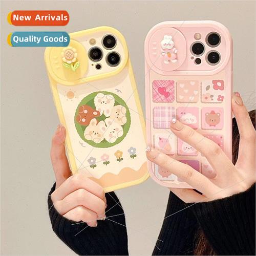 Cartoon Square Critter iPhone 13 Push-Pull Lens 12ProMax Cas