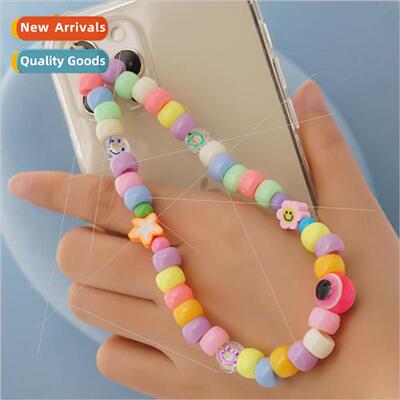 12mm acrylic eye beads cell phone lanyard transparent color