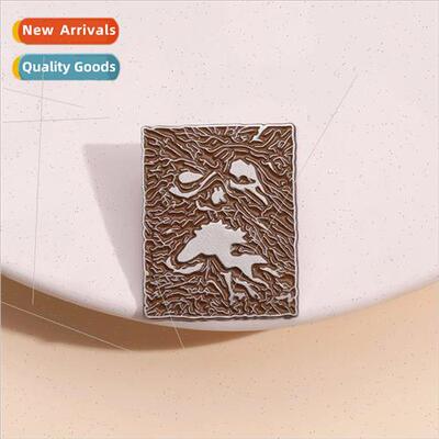 Horror Movie Brooch Memorial Vintage Necronomicon Book Ghost