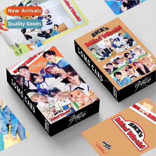 New Straykids Boxed Portrait Photo Cards Double ded 30 Small
