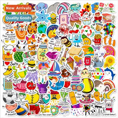 100 small size 4cm harmonic terrier mix and match stickers p