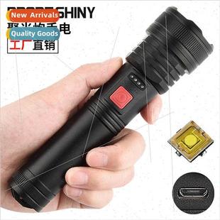 built LED spotlight focus gun telescopic P50 flashlight