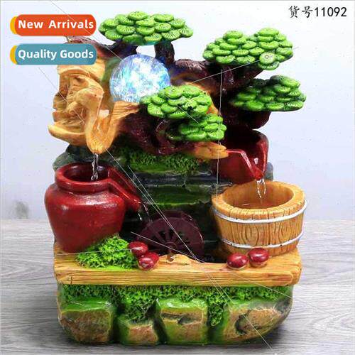 Rockery running water feng shui wheel fountain business cele