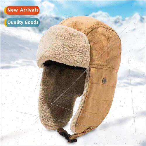 Autumn and winter Lei Feng cap retro men and women Korean ea